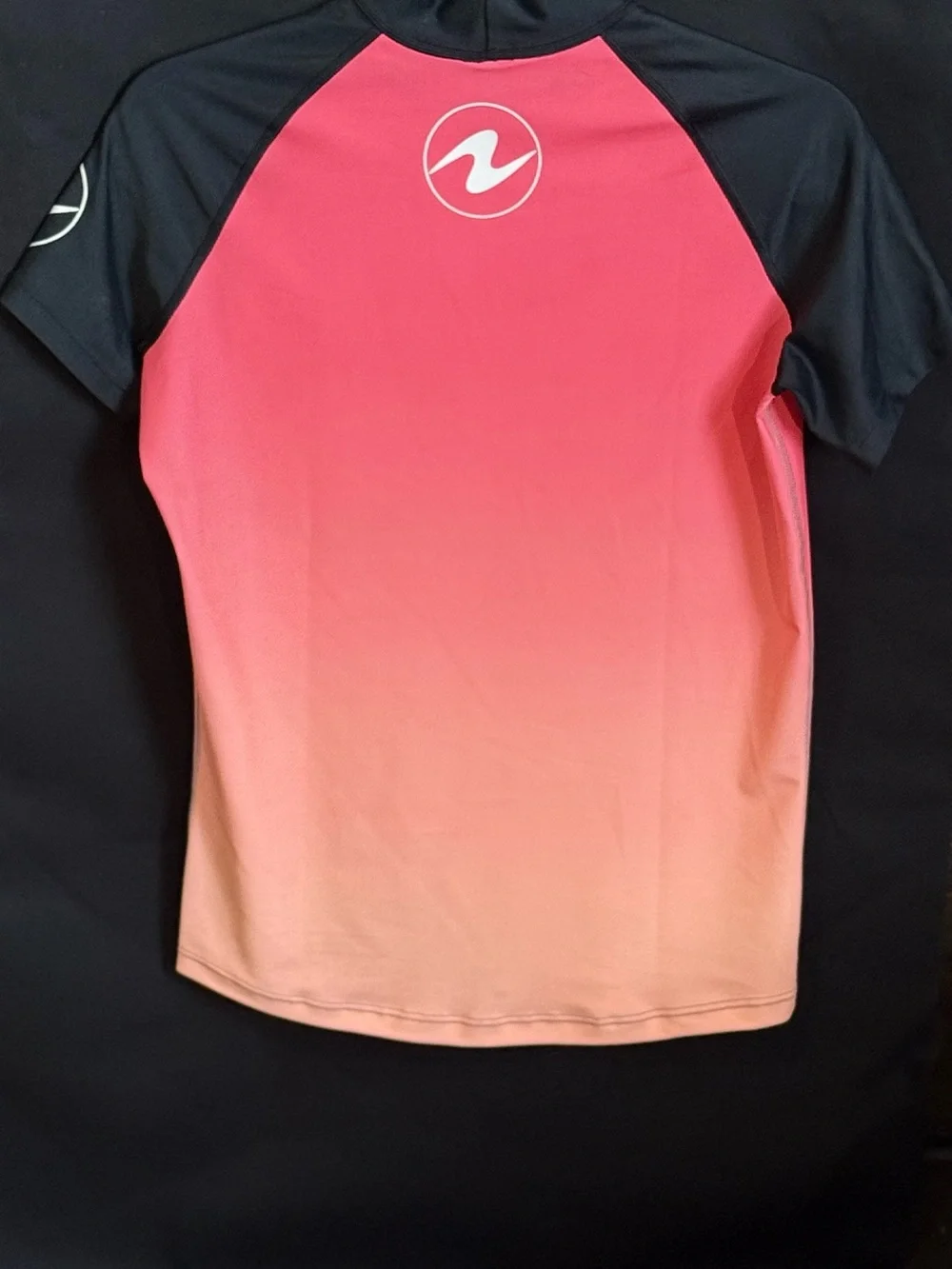 Women’s Pink Ombre Rash Guard Swim Shirt